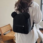 Wholesale Women Corduroy Casual Simple Backpack - Image 2