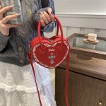 Wholesale Studded Gothic Punk Heart Shoulder Bag - Image 2