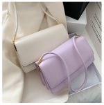 Women Fashion Casual Solid Color Small Square Shoulder Bag - Image 2
