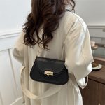 Women Fashion Casual Solid Color Chain Small Square Shoulder Bag - Image 2