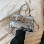 Women Fashion Patent Leather Shiny Small Square Shoulder Bag