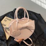 Women Fashion Solid Color Love-Shaped Shoulder Bag - Image 3