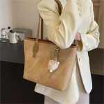 Wholesale Women Fashion Casual Simple Large Capacity Pendant Tote Bag - Image 2