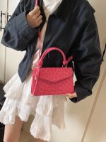 Women Fashion Elegant Floral Printed Small Square Shoulder Bag - Image 3