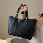 Wholesale Women Fashion Casual Simple Large Capacity Tote Bag - Image 2