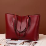 Wholesale Women Simple Solid Color Large Capacity Tote Bag - Image 3