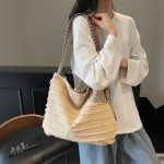 Wholesale Women Fashion Casual Solid Color Loose Large-Capacity Shoulder Bag - Image 3
