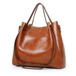 Women Retro Four-Piece Large Capacity Shoulder Portable Handbag - Image 2