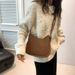Vintage Saddle Winter Fashion Underarm Shoulder Bag - Image 2