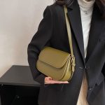 Wholesale Women Fashion Flap Portable Underarm Saddle Bag - Image 2