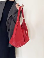 Women Fashion Casual Solid Color Large Capacity Shoulder Bag - Image 2