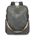 Wholesale Women Retro Style Multi-Functional Pu Fashion Backpack - Image 2