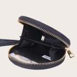 Women Fashion Round Crocodile Leather Wallet - Image 2