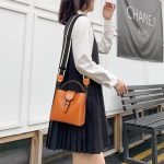 Wholesale Women'S Fashion All-Match Bucket Bag Genuine Leather Handbag