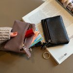 Wholesale Women Fashion Simple Mini Zipper Leather Wallets