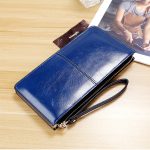 Wholesale Zipper Clutch Solid Color Purse - Image 2