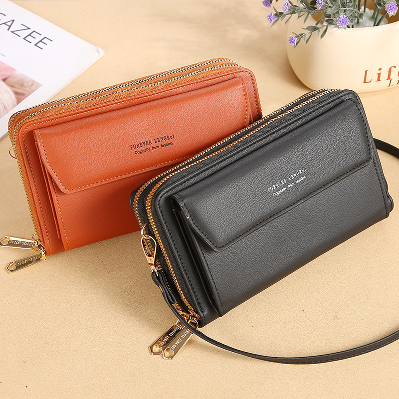 main_1-720 Wholesale Women Casual Clamshell Design Solid Color Large Capacity Purse - Image 1