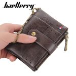 Wholesale Men Wallet Double Zipper Buckle Coin Purse Retro Wallet Vertical Coin Purse - Image 2
