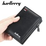 Wholesale Men Zipper Short Wallet Multi-Card Fashion Vertical Mini Purse