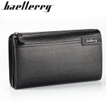 Wholesale Men Clutch Bag Business Casual Large Capacity Lychee Pattern Zipper Clutch Wallet