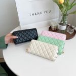 Wholesale Women'S Fashion Diamond Embroidery Line Mid-Length Dinner Coin Purse
