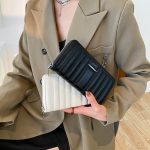 Wholesale Women'S Fashion Embroidery Thread Long Pu Leather Wallet Coin Purse