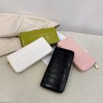 Wholesale Women'S Fashion Personality Stone Pattern Money Long Zipper Purses