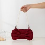 Wholesale Women'S Fashion Big Bow Pearl Tote Bag