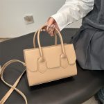 Wholesale Women Fashion Casual Simple Solid Color Handbag - Image 2