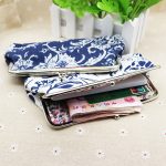 Wholesale Women Fashion Fabric Ethnic Style Simple Buckle Long Coin Purse - Image 2
