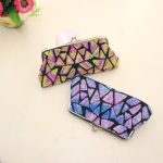 Women Fashion Creative Sequin Geometric Pattern Long Coin Purse - Image 2