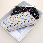 Women Fashion Fabric Small Fresh Leaf Buckle Long Coin Purse - Image 2