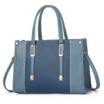 women Fashion casual Color Matching Large Capacity Handbag - Image 2