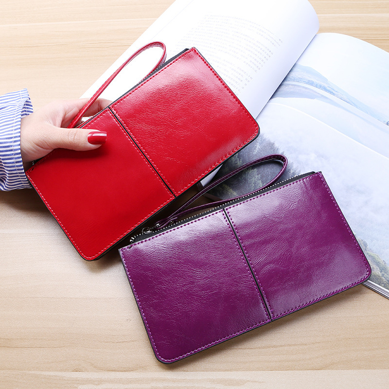 main_1-845 Women Fashion Multi-Function Multi-Card Zipper Long Purses - Image 1