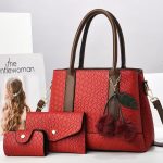 Wholesale Women Fashion Casual Large Capacity Stone Pattern Handbag Three-Piece Set - Image 2