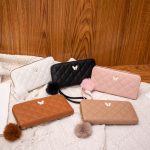 Women Fashion Rhomboid Butterfly Decorative Hair Ball Pendant Rectangular Purses