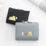 Women Short Cartoon Puppy Coin Tri-Fold Wallet - Image 2