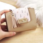 Leaf Women Clutch Tassel Pendant Wallet