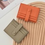 Women Fashion Solid Color Thin Small Card Holder Multifunctional Pu Wallet