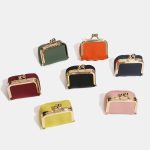 Women Fashion Casual Solid Color Genuine Leather Mini Coin Wallet - Image 2