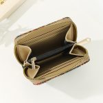 Women Fashion Retro Cork Printed Short Zipper Wallet - Image 3