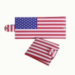 Fashion Basics Flag Pattern Buckle Design Folding Wallet