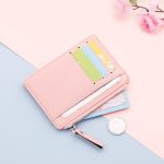 Women Fashion Slim Candy Color Zipper Wallet