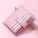 Women Fashion Mini Buckle Multi Card Slot Compact Wallet