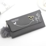 Women Fashion Bowknot Solid Color Long Coin Purse - Image 7