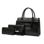 Wholesale Vintage Large Capacity Crocodile Handbags Sets - Image 7