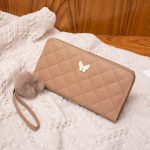 Wholesale Women Fashion Simple And Atmospheric Rhombus Embroidered Bow Hair Ball Decoration Multi-Card Coin Purse - Image 10
