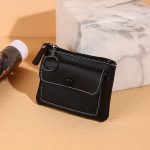 Fashion Solid Color Zipper PU Wallet - Image 10