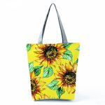 Wholesale Women'S Lazy Sunflower Print One Shoulder Shopping Bag - Image 9