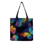 Wholesale Women'S Multifunctional Large Capacity Butterfly Print Shopping Bag - Image 9